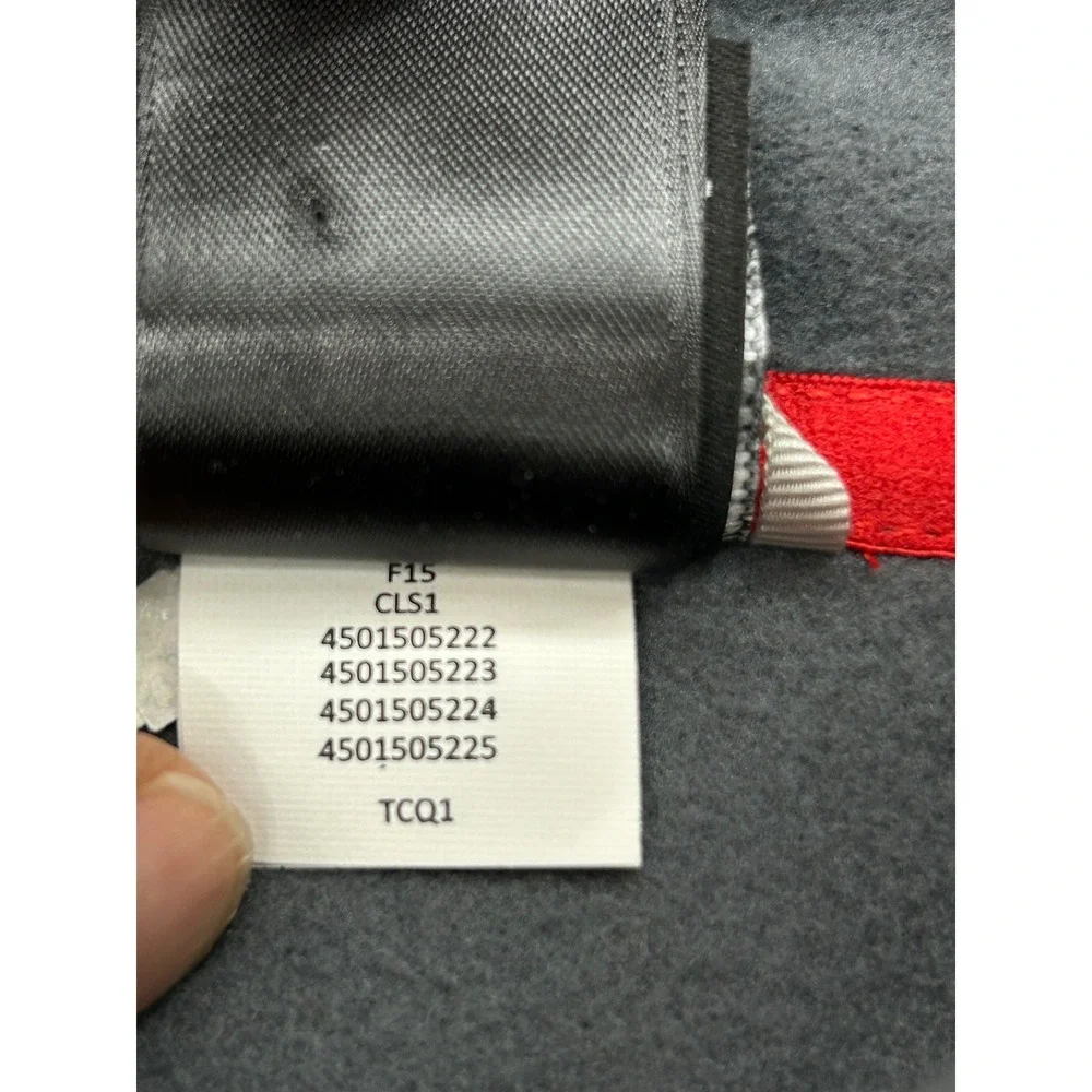 North‎ Face Quarter Zip Fleece Mens XL Gray Red Pullover Outdoor Hiking Gorpcore